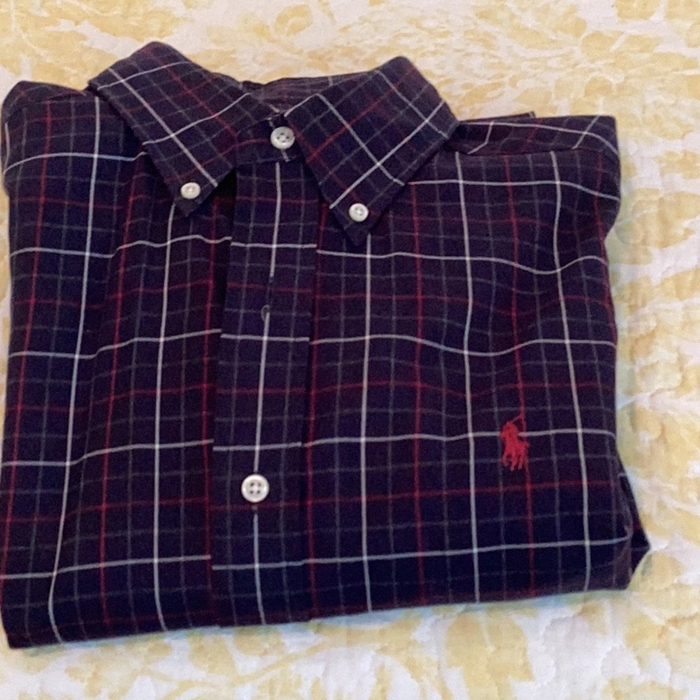 Plaid Button-Up Shirt